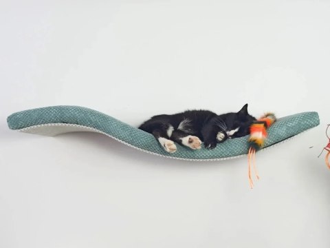 Półka ścienna dla kota, wisząca FALA NP 95 cm SH-M-W95SR Półka ścienna dla kota, wisząca FALA NP 95 cm SH-M-W95SR