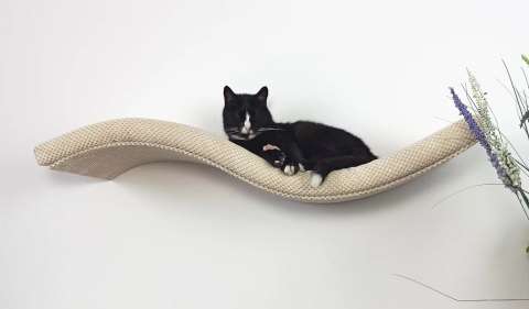Półka ścienna dla kota, wisząca FALA SP 95 cm SH-M-W95SR Półka ścienna dla kota, wisząca FALA SP 95 cm SH-M-W95SR