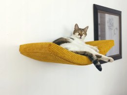 Półka ścienna dla kota, wisząca ŁUK 60 cm SH-M-A60