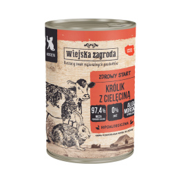 Wiejska Zagroda Kitten mokra karma dla kociąt Królik z cielęciną 400g