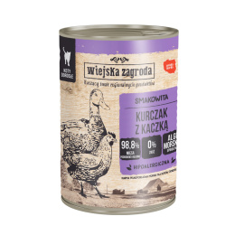 Wiejska Zagroda mokra karm dla kota Kurczak z Kaczką 400g