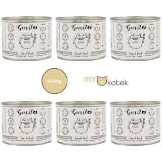 Zestaw GUSSTO Świeża Jagnięcina, karma premium Monoproteinowa 6x200g
