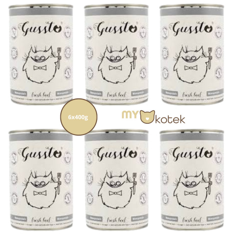 Zestaw GUSSTO Świeża Jagnięcina, karma premium Monoproteinowa 6x400g Zestaw GUSSTO Świeża Jagnięcina, karma premium Monoproteinowa 6x400g