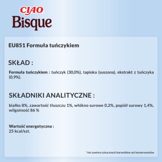 Zestaw Inaba Ciao Bisque tuńczyk- kremowa zupa dla kota 12x40g