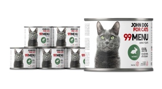 Zestaw Karma mokra 99 MENU John Dog for Cats 6x200g Królik