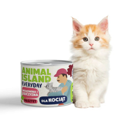 NOWOŚĆ Animal Island Karma mokra dla kociąt Wołowina i dziczyzna 185 g