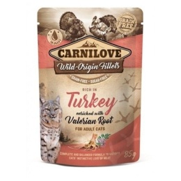 Carnilove Cat z indykiem i walerianą saszetka 85g