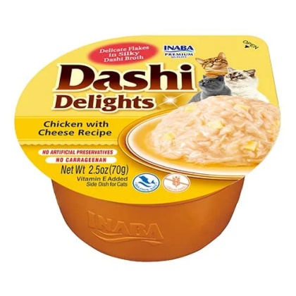 INABA CAT Dashi Delights Kurczak z serem 70g zupka