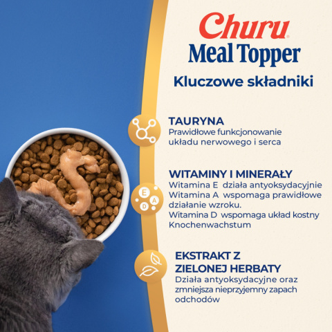 INABA CHURU Meal Topper dosmaczacz dla kotów Tuńczyk i przegrzebki 4x14g INABA CHURU Meal Topper dosmaczacz dla kotów Tuńczyk i przegrzebki 4x14g