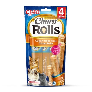INABA CHURU ROLLS przysmak z kurczaka 4x10g