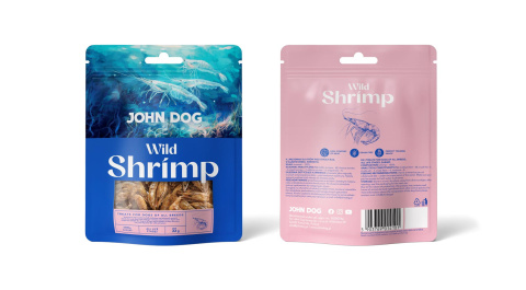 John Dog Wild Cod przysmak monoproteinowy dla kota krewetki 55g John Dog Wild Cod przysmak monoproteinowy dla kota krewetki 55g
