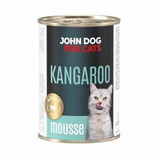 Karma mokra John Dog for Cats mus kangur 400g
