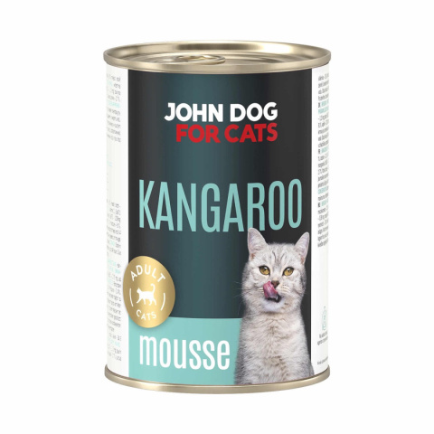 Karma mokra John Dog for Cats mus kangur 400g Karma mokra John Dog for Cats mus kangur 400g