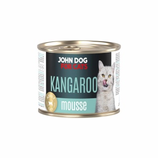 Karma mokra John Dog for Cats mus kangur 200g