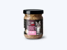 Karma mokra pełnoporcjowa dla kociąt John Dog for Cats w galaretce 100g - indyk