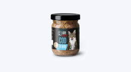 Karma mokra pełnoporcjowa dla kotów John Dog for Cats w galaretce 100g - dorsz