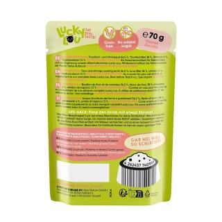 Lucky Lou Extrafood tuńczyk i krewetki w galaretce 70g