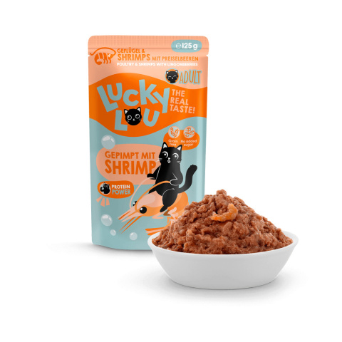 Lucky Lou Lifestage Adult Drób i krewetki 125g Lucky Lou Lifestage Adult Drób i krewetki 125g