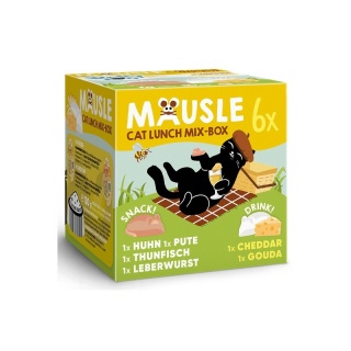 Zestaw Lucky Lou Mausle Multipack Box mix smaków przysmak w kształcie myszy 6x28g