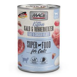MAC's Kitten Cielęcina, serca kurczaka 400g
