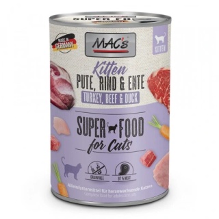 MAC's Kitten Indyk, wołowina i kaczka 400g