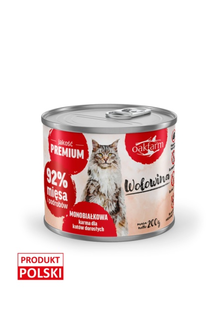 Oakfarm karma Wołowina 200g Monoproteinowa