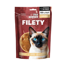 Pan Mięsko Filety z Kaczki Przysmak monoproteinowy dla kota 100g