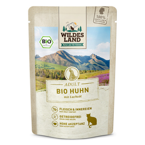 WILDES LAND CAT BIO Box - zestaw saszetek karm bio (6x85g) WILDES LAND CAT BIO Box - zestaw saszetek karm bio (6x85g)