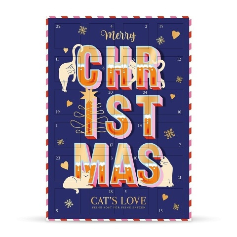 CAT'S LOVE kalendarz adwentowy dla kota z przysmakami liofilizowanymi (48g)