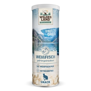 Wildes Land Cat Weissfisch - liofilizowane przysmaki z filetu białych ryb dla kotów 16g