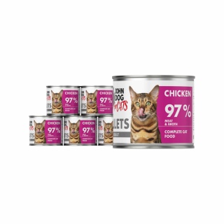 Zestaw Karma mokra John Dog for Cats Filety Kurczak Monoproteinowy 6x140g